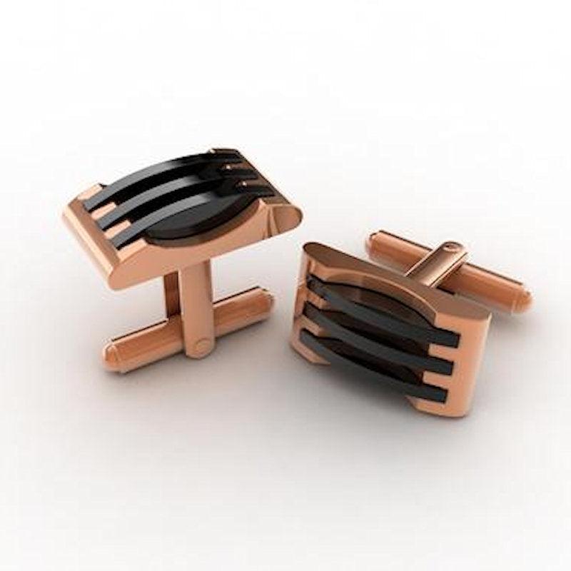 Buy Gold and Rose Gold Cufflinks - Theodore Designs Melbourne | Australia's Premier Shopping Destination 