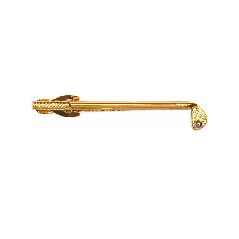 Dalaco Golf Club & Ball Gold Plated Tie Bar - Theodore Designs