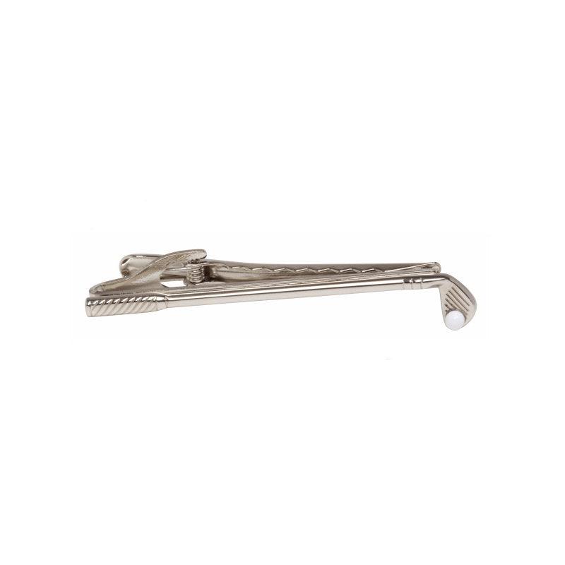 Dalaco Golf Club & Ball Rhodium Plated Tie Bar - Theodore Designs