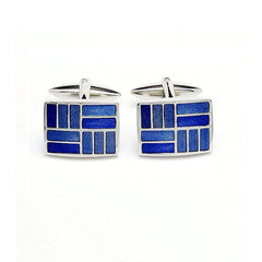 Dalaco Two Tone Geometric  Enamel Cufflinks - Theodore Designs