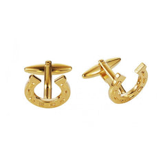 Cudworth Gold plated Horse Shoe Cufflinks - Theodore Designs