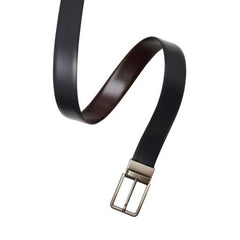 Black & Brown Carbon Patterned Leather Belt