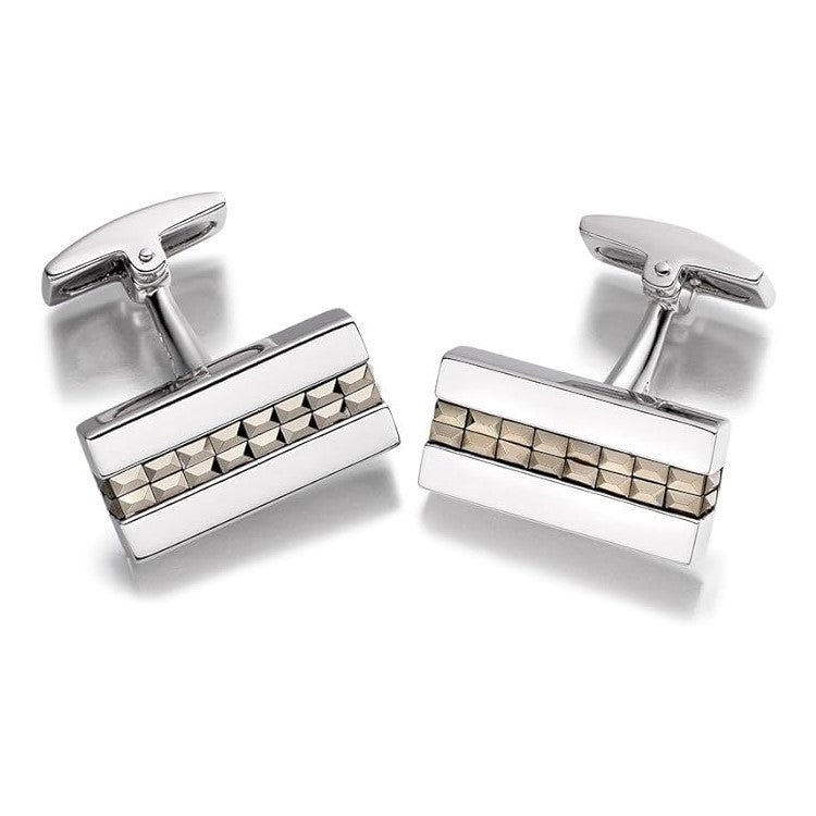 Hoxton London Sterling Silver Turquoise Cufflinks