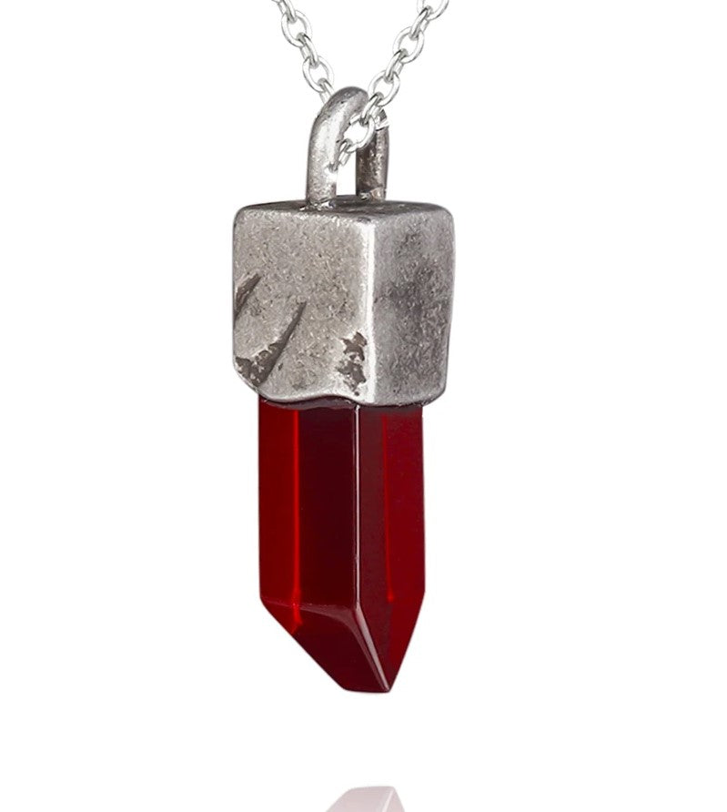 Stainless Steel Quartz Crystal Stone Necklace