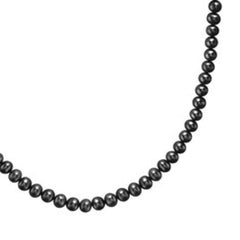 Men’s Medium Black Freshwater Pearl Necklace