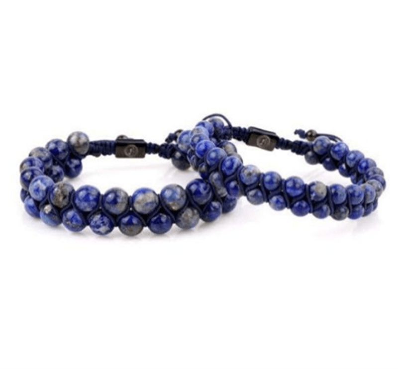 Theodore Sodalite Double Beaded Bracelet - Theodore Designs