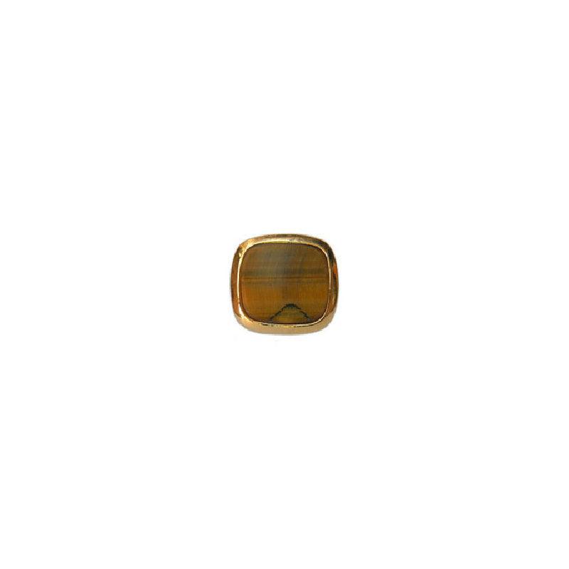 Dalaco Tigers Eye Cushion Gold Plate Tie Tac - Theodore Designs