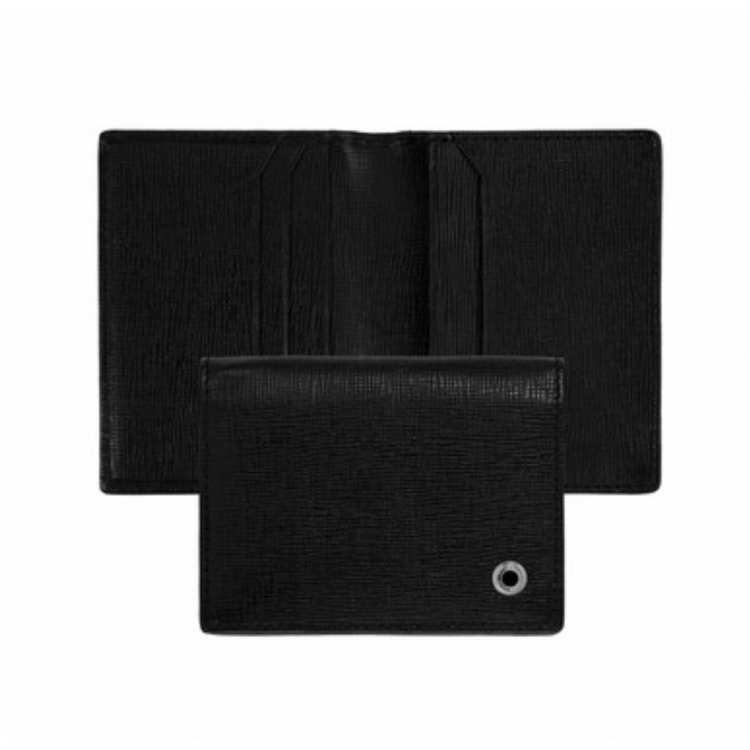 HUGO BOSS LEATHER CARD WALLET TRADITION BLACK