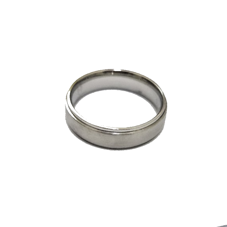 Sleek Satin Finish Stainless Steel Ring