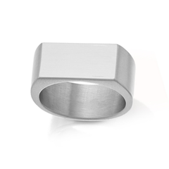 Satin Finish 316L Stainless Steel Dress Ring