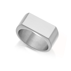 Satin Finish 316L Stainless Steel Dress Ring