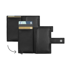 Festina Black Leather CLassiccal Rigid Card Holder - Theodore Designs