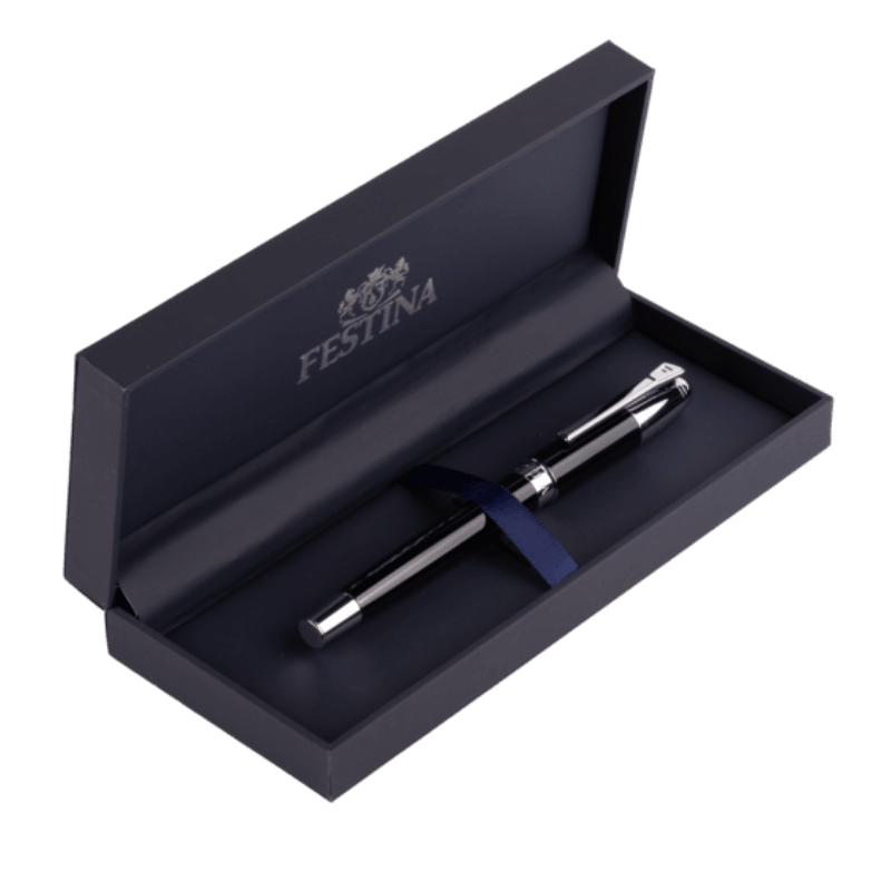 Festina Black Fountain Fountain Pen - Theodore Designs