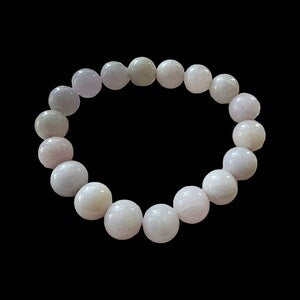 White Jadeite Beaded Bracelet