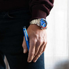 Festina Chronobike Blue & Chrome Ballpoint Pen - Theodore Designs