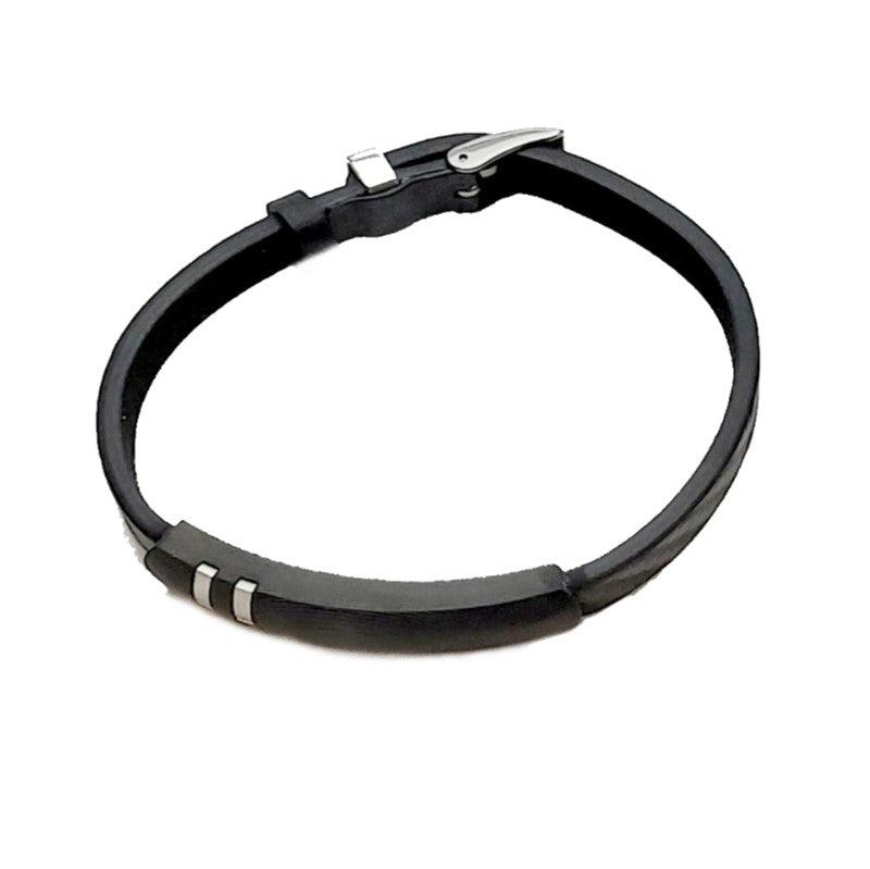 Theodore Black Carbon Fiber and  Stainless Steel Bracelet - Theodore Designs