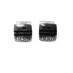 Theodore Black Enamel Cloisonne Cufflinks - Theodore Designs