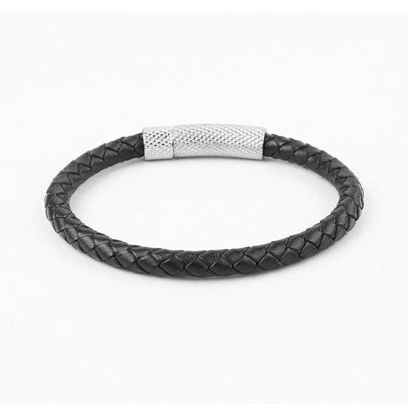 Theodore Genuine Black or Brown Leather Bracelet - Theodore Designs