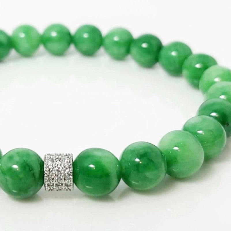 Theodore Green Jadeite Beaded Bracelet - Theodore Designs