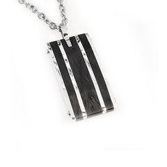 Theodore Stainless Steel  and Carbon Fiber Pendant - Theodore Designs