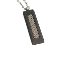 Theodore Stainless Steel  and Carbon Fiber Pendant - Theodore Designs