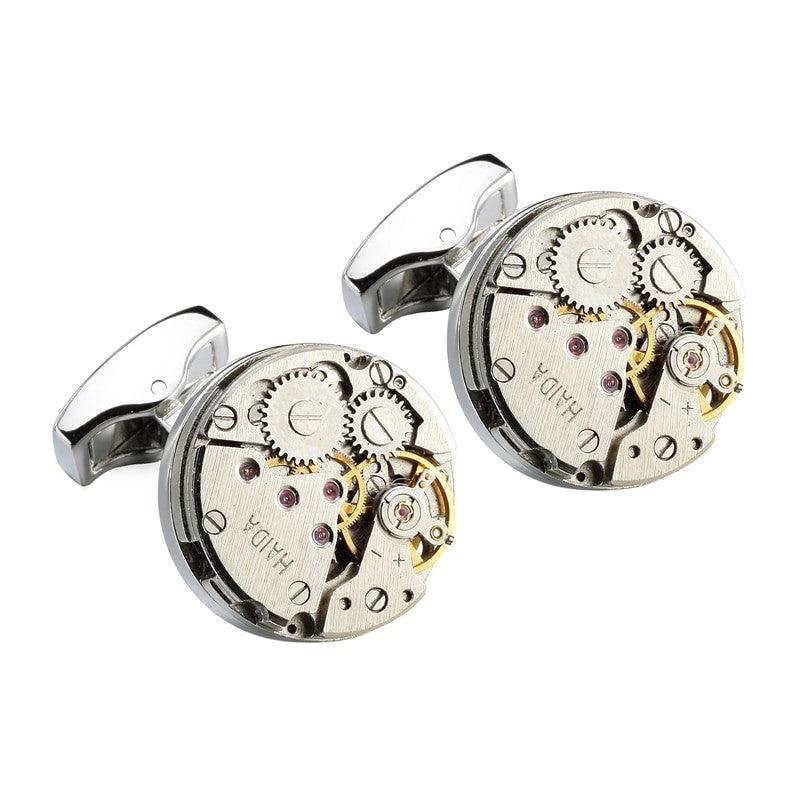 Vintage Mechanical Watch Movement Cufflinks 