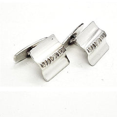 Gents Sterling Silver Cufflinks – Understated Luxury