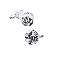 Theodore Twist Knot Gunmetal Plated Cufflinks - Theodore Designs