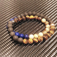 Theodore Wrap Around  Multi Stone Beaded Bracelet - Theodore Designs