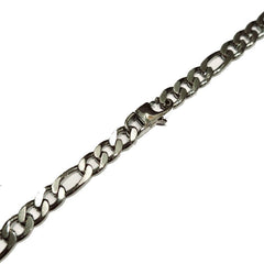 Stainless Steel Flat Figaro Link Chain