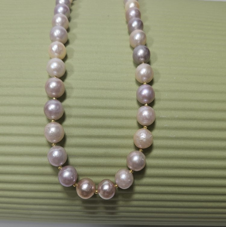 Lavender Baroque Freashwater Pearl Necklace