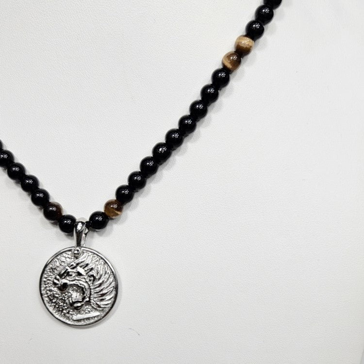 Greek Mythology "The Nemean Lion" in Stainless Steel Pendant