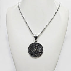 Greek Spartan Worrier Stainlees Steel Pendant and Chain