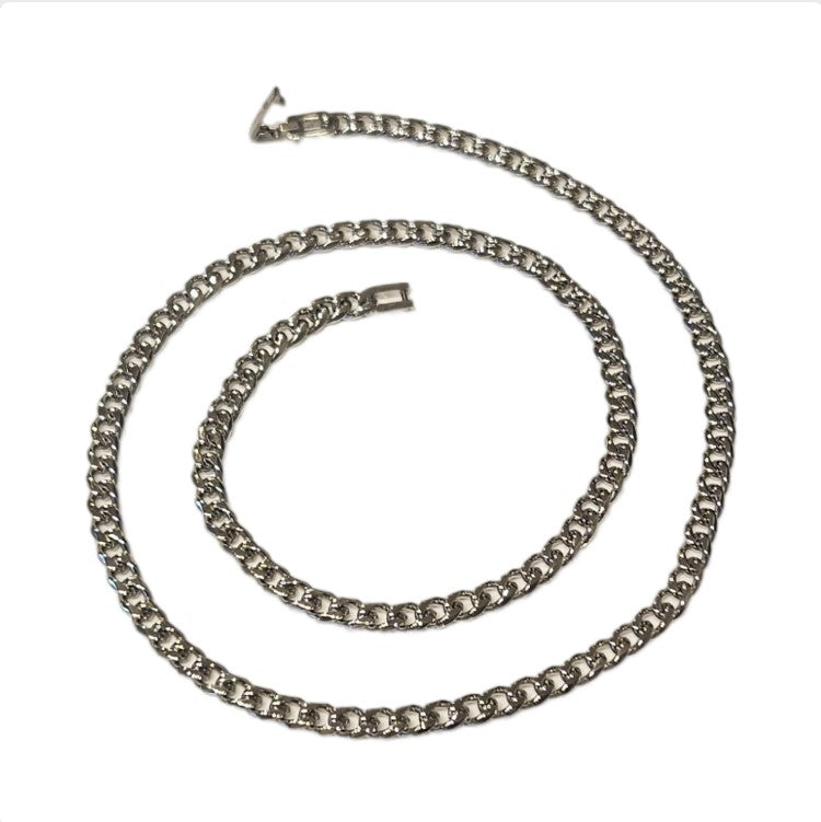 Men’s 5mm Stainless Steel Curb Chain Necklace