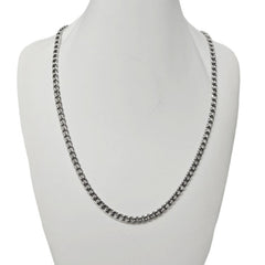 Men’s 5mm Stainless Steel Curb Chain Necklace