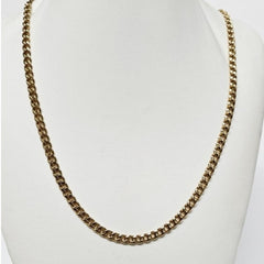 Men’s 5mm Hypoallergenic Gold-Plated Stainless Steel Curb Chain Necklace