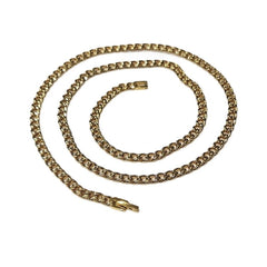 Men’s 5mm Hypoallergenic Gold-Plated Stainless Steel Curb Chain Necklace